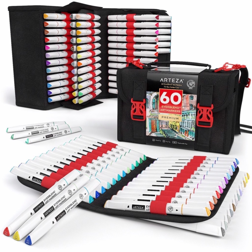 EverBlend Art Markers - Set of 60 ARTEZA